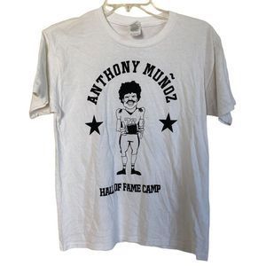 ANTHONY MUNOZ HOF Signed Autograph Bengals T-Shirt Tshirt T Shirt Tee Large